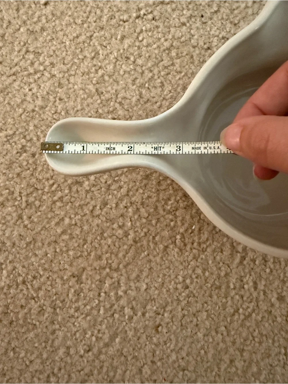 Blue Pattern Ceramic Saucepan with Handle